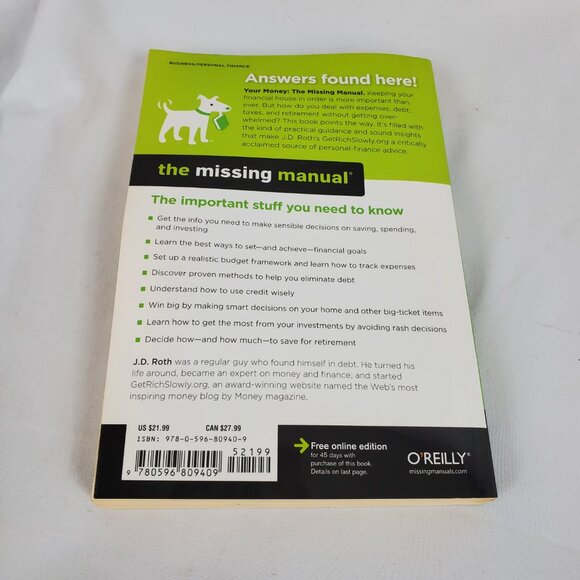 Your Money The Missing Manuel By J.D. Roth Paperback Book - Picture 6 of 9